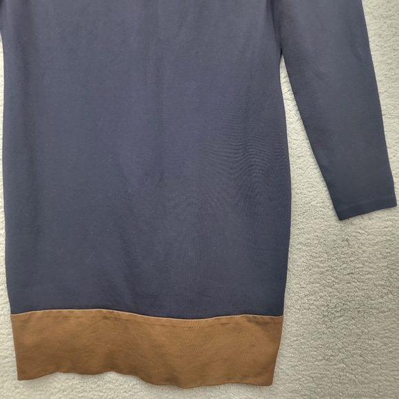 Lauren Ralph Lauren sheath Dress Color Block Stretch Long Sleeves sz 10 - Picture 4 of 10